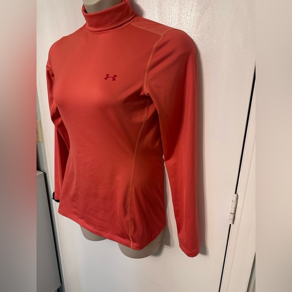 Women’s Under Armour Deep Pink Long Sleeve Turtleneck Base-layer size L #1778 - Picture 3 of 7